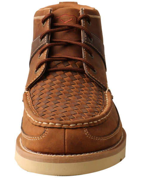 Image #5 - Twisted X Men's Casual Lace-Up Boots - Moc Toe, Brown, hi-res