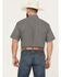 Image #4 - Cinch Men's Geo Print Short Sleeve Button-Down Western Shirt, Black, hi-res
