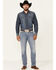 Cody James Men's Mustang Light Wash Stretch Slim Straight Jeans, Blue, hi-res