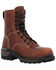 Image #1 - Rocky Men's Rams Horn Insulated Waterproof Lace-Up Logger Work Boots - Composite Toe, Brown, hi-res
