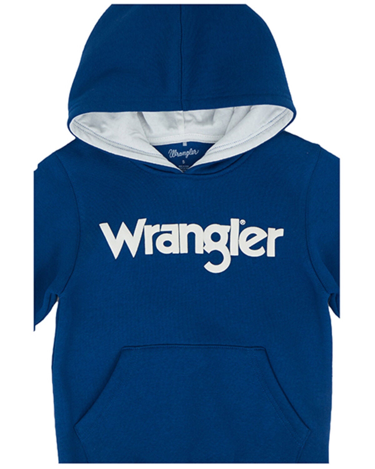 Image #2 - Wrangler Toddler Boys' Logo Graphic Hooded Sweatshirt, Indigo, hi-res