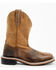 Image #2 - Smoky Mountain Youth Boys' Waylon Western Boots - Square Toe, Distressed Brown, hi-res