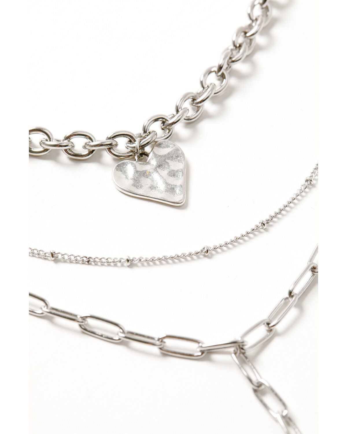 Image #2 - Shyanne Women's Layered Bar Lariat Necklace, Silver, hi-res