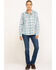 Image #6 - Wrangler Riggs Women's Plaid Long Sleeve Work Shirt, , hi-res