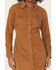 Image #3 - Wrangler Retro Women's Corduroy Long Sleeve Snap Mini Dress, Brown, hi-res