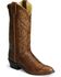Image #1 - Justin Men's 13" Deerlite Western Boots, Chestnut, hi-res