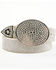 Image #5 - Idyllwind Women's Lovell Rhinestone Oval Buckle Belt, Silver, hi-res