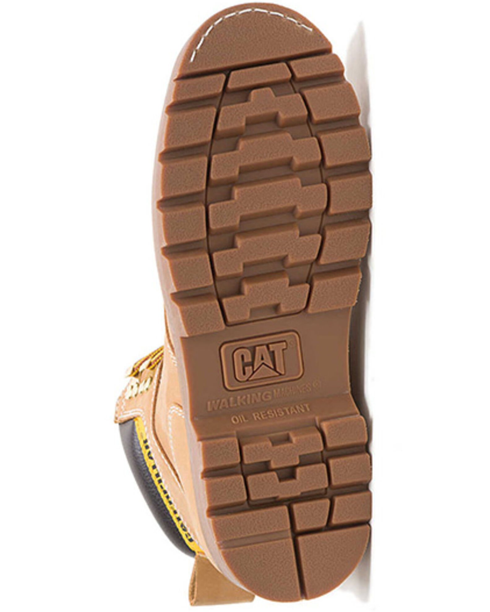 Image #6 - CAT Men's 6" Second Shift Lace-Up Work Boots - Round Toe, Honey, hi-res