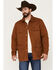 Wrangler Men's Quilted Yoke Chore Jacket, Brown, hi-res