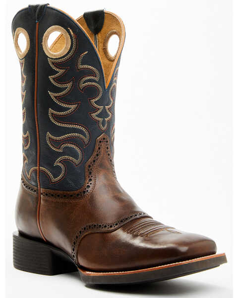 Image #1 - Cody James Men's Xero Gravity Gibson Saddle Vamp Western Performance Boots - Broad Square Toe, Brown, hi-res