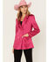 Flying Tomato Women's Blazer, Fuchsia, hi-res