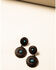 Image #2 - Shyanne Women's Willow Moon Double Concho Copper Earrings , Rust Copper, hi-res