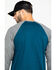 Image #5 - Hawx Men's Charcoal Baseball Raglan Crew Long Sleeve Work Shirt - Tall, , hi-res