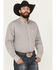 Image #1 - George Strait by Wrangler Men's Medallion Print Long Sleeve Button-Down Stretch Western Shirt, Multi, hi-res