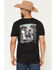 Image #1 - RANK 45® Men's Bull Stampede Short Sleeve Graphic T-Shirt, Black, hi-res