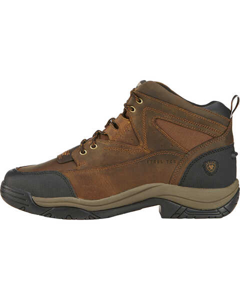 Image #2 - Ariat Men's Terrain Hiker Work Boots - Steel Toe, Brown, hi-res