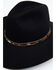 Image #2 - Rodeo King Tracker 5X Felt Western Fashion Hat, Black, hi-res