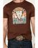 Image #3 - Rock & Roll Denim Men's Boot Barn Exclusive Reckless & Rowdy Short Sleeve Graphic T-Shirt, Brown, hi-res