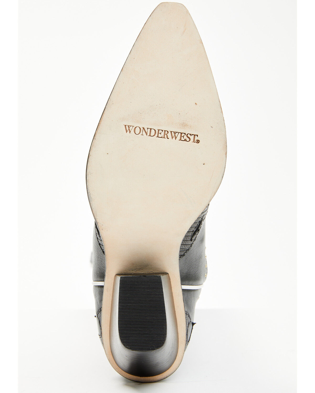 Image #7 - Wonderwest Women's Genoeva Tall Western Boots - Snip Toe, Black/white, hi-res
