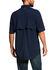 Ariat Men's Rebar Made Tough Vent Short Sleeve Work Shirt , Navy, hi-res