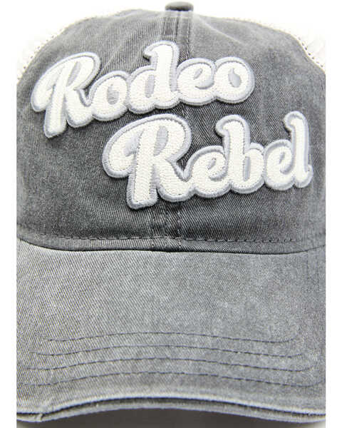 Image #2 - Idyllwind Women's Rodeo Rebel Embroidered Mesh-Back Baseball Cap , Grey, hi-res