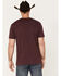 Image #4 - Cinch Men's Logo Graphic Short Sleeve T-Shirt, Heather Purple, hi-res