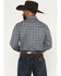 Image #4 - Wrangler Retro Men's Floral Print Long Sleeve Snap Western Shirt, Blue, hi-res