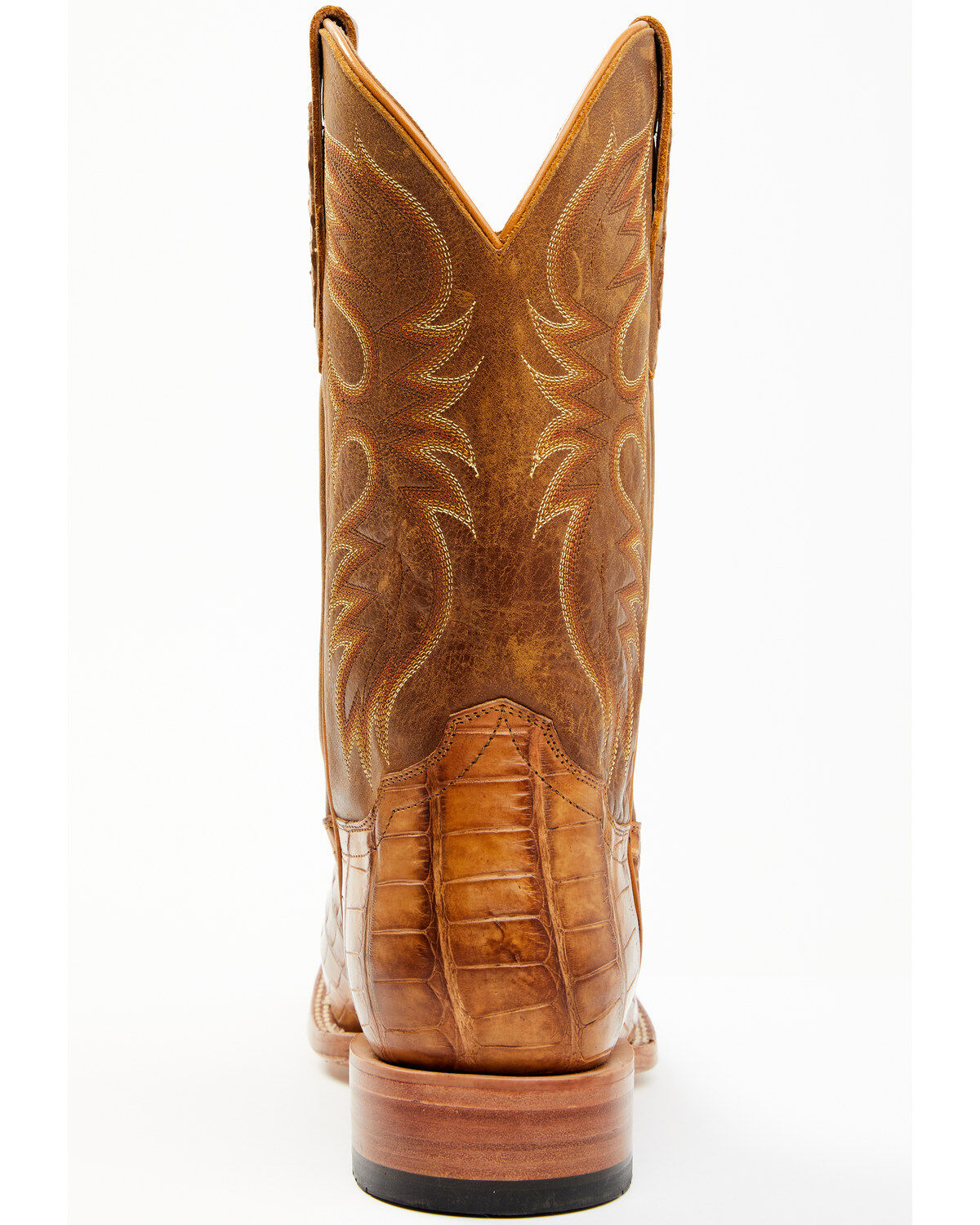 Image #5 - Cody James Men's Caiman Cognac 12" Exotic Western Boots - Broad Square Toe, Tan, hi-res