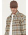 Image #2 - Thorogood Men's Plaid Print Long Sleeve Snap Flannel Shirt, Grey, hi-res