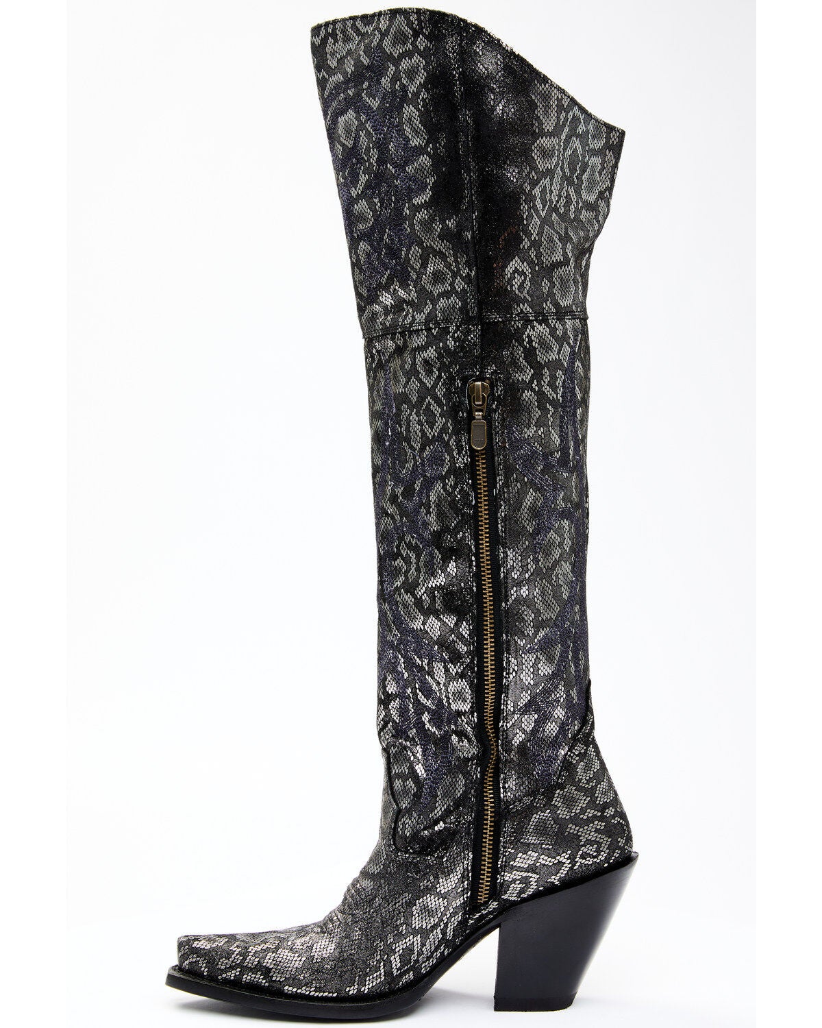 Dan Post Women's Black Snake Print Western Boots - Snip Toe | Boot Barn