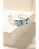 Image #6 - Shyanne Women's Gilded Gold Turquoise Stone Cuff, Gold, hi-res