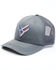 Hawx Men's Charcoal Flag Logo Mesh-Back Ball Cap , Charcoal, hi-res