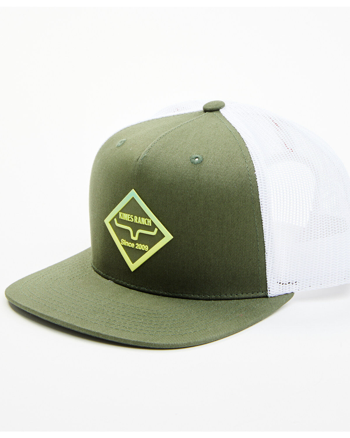 Image #1 - Kimes Ranch Men's Diamond Dogs Logo Patch Ball Cap, Green, hi-res