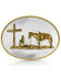 Image #1 - Montana Silversmiths Men's Bronze Rippling Waters Christian Cowboy Belt Buckle, Silver, hi-res