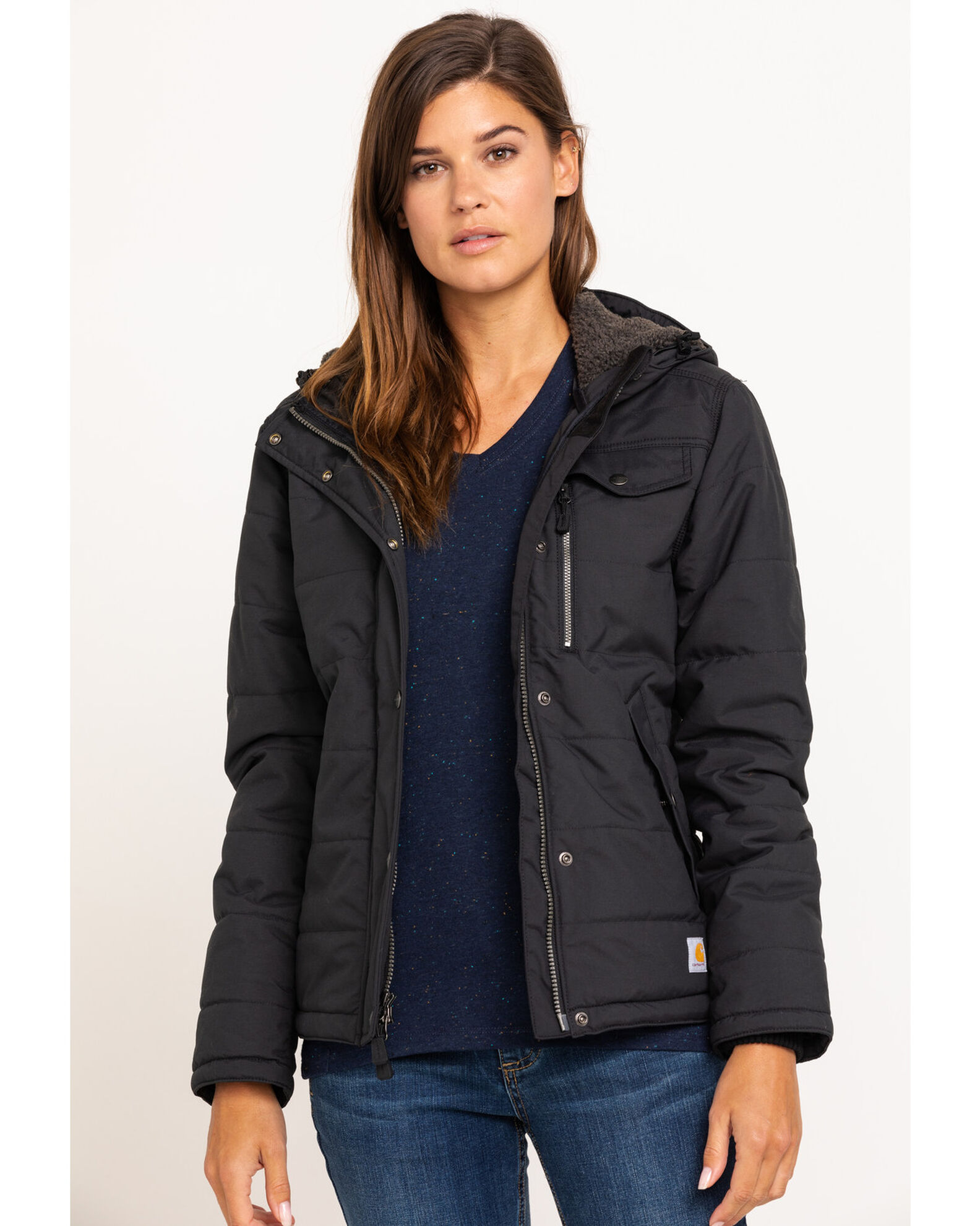 Women's carhartt deals jacket black