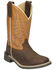 Image #1 - Smoky Mountain Boys' Adobe Western Boots - Broad Square Toe, Brown, hi-res