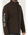 RANK 45® Men's Rodeo Southwestern Logo Sleeve Zip-Front Softshell Jacket , Brown, hi-res