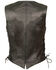 Milwaukee Leather Women's Classic Side Lace Vest - 3X, Black, hi-res