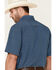 Panhandle Men's Geo Print Performance Short Sleeve Western Shirt , Blue, hi-res