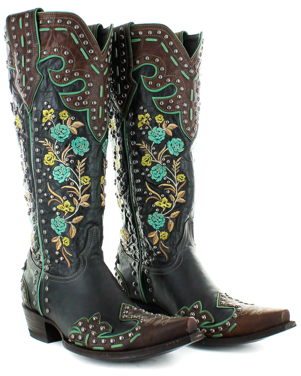 Image #1 - Old Gringo Women's Round Up Rosie Western Boots - Snip Toe, , hi-res