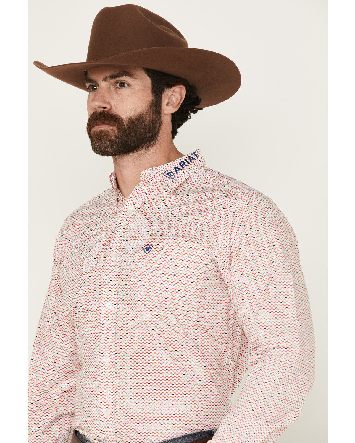 Product Name:  Ariat Men's Team Primo Logo Printed Long Sleeve Button-Down Western Shirt