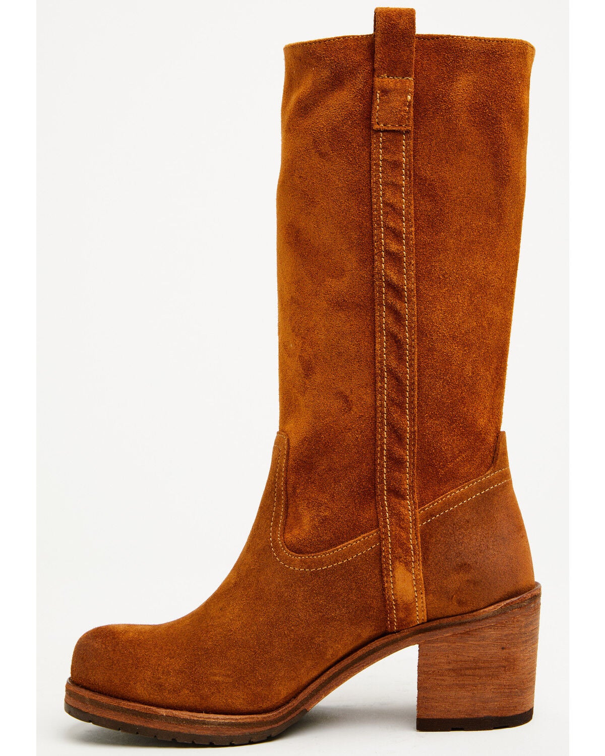 Image #5 - Cleo + Wolf Women's Scout Suede Fashion Boots - Round Toe, Cognac, hi-res