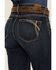 Image #4 - Ariat Women's Dark Wash High Rise Naz Slim Trouser Jeans, Dark Wash, hi-res