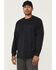 Image #1 - Forge Workwear Men's FR Solid Lightweight Long Sleeve Work Shirt, Navy, hi-res