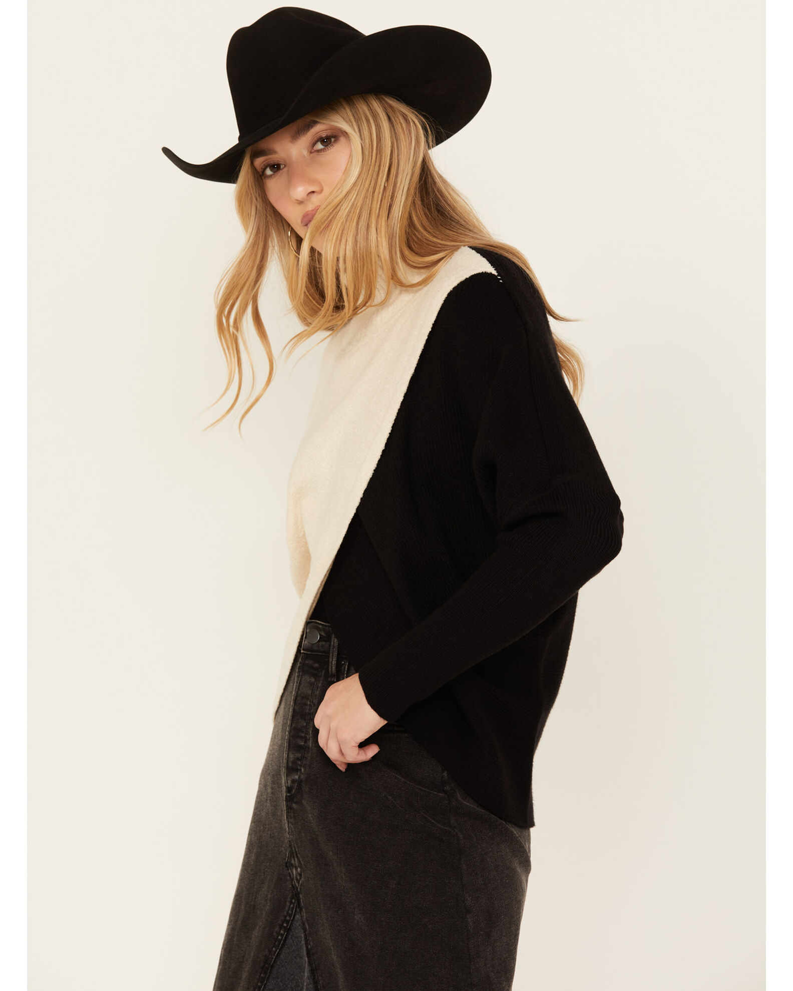 Cross front sales cardigan