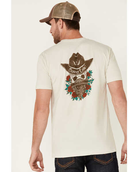 Moonshine Spirit Men's Tan Country Living Graphic Short Sleeve T-Shirt , Tan, hi-res