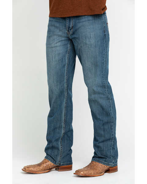 Cody James Men's Bozeman Medium Wash Stretch Slim Bootcut Jeans , Indigo