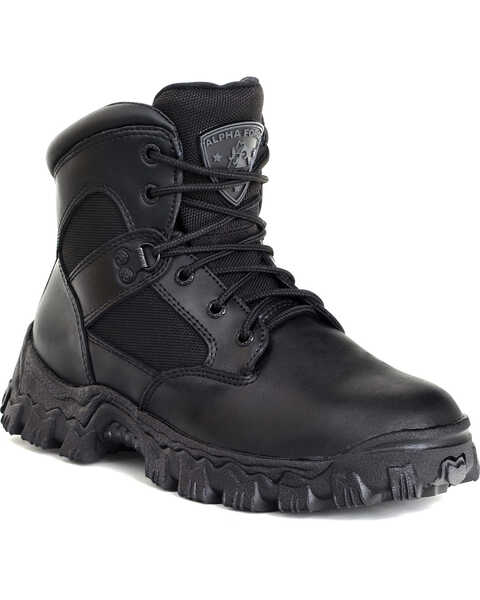 Rocky Men's Alpha Force Composite Toe Military Boots, Black, hi-res
