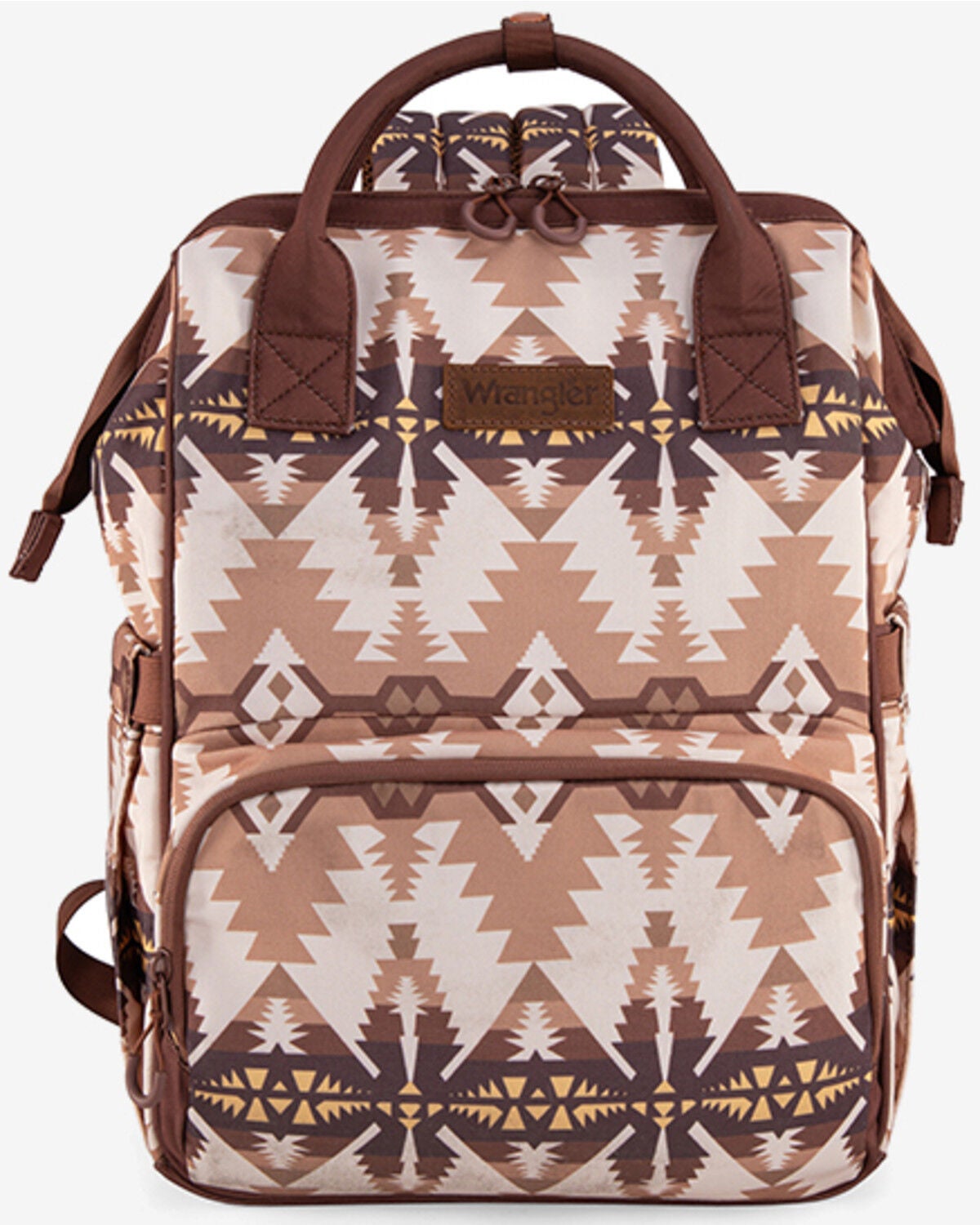Image #1 - Wrangler Women's Southwestern Print Canvas Backpack, Tan, hi-res
