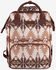 Image #1 - Wrangler Women's Southwestern Print Canvas Backpack, Tan, hi-res